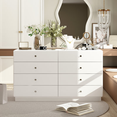 8-Drawer Dresser With Adjustable Lights by Ebern Designs