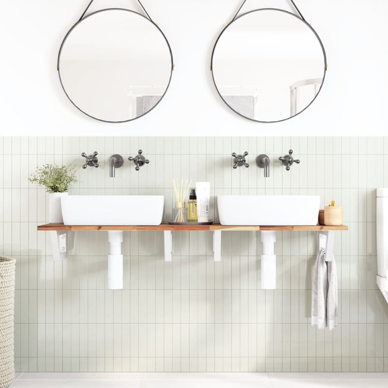 Accent Shelf, White, 2" H x 120" W x 40" D