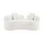 Causeuse incurvée confortable avec éponge à compression complète, tissu de velours en peluche, conception sans assemblage pour se détendre et se rassembler-1471486838