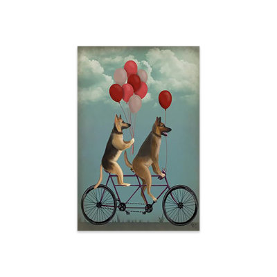 " German Shepherd Tandem " by Fab Funky