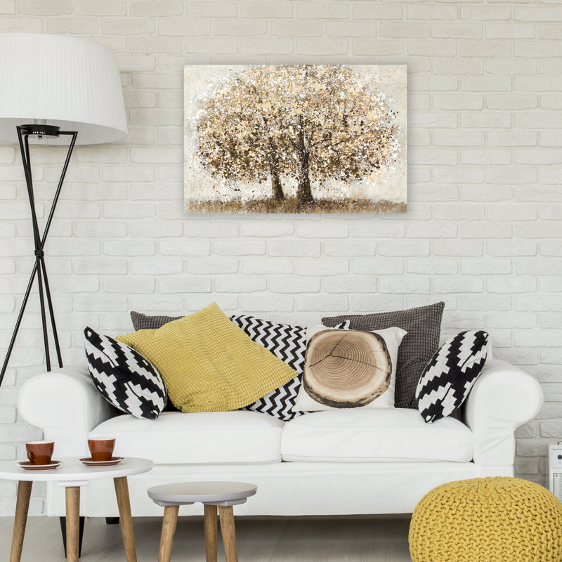 Arbres d'automne - peinture sur toile tendue