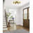 Transitional 8-Light Brass Flush Mount 