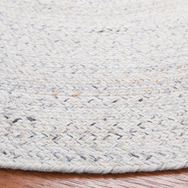 Round Alik Flatweave Area Rug, Round 152 cm, Ivory