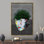 Grand art mural de style graffiti avec visage d'homme 3D et arbre de vie - cadeau de bébé personnalisable idéal