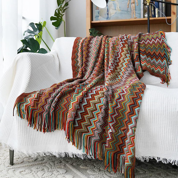 Bungalow Rose Isaya Knitted Throw Blanket & Reviews | Wayfair