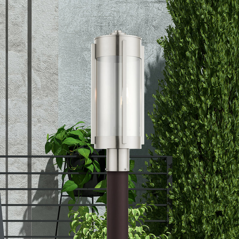 Adia Mirrored Lantern Head, Brushed Nickel
