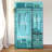 Acacia Wood Garment Rack with Shelves, Drawers & Hooks for Hanging Clothes-285829120