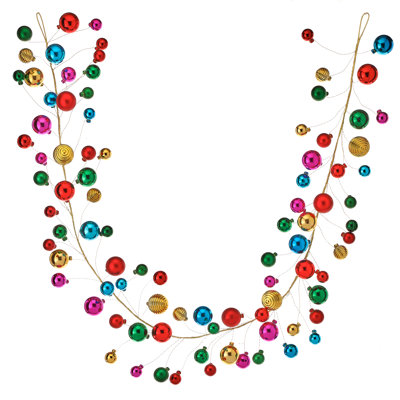 60" Vp Shiny/Matte Ball Garland