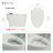 Smart Bidet Toilet with Massage Washing, Auto Flush, Heated Seat, Multi Function Remote Control