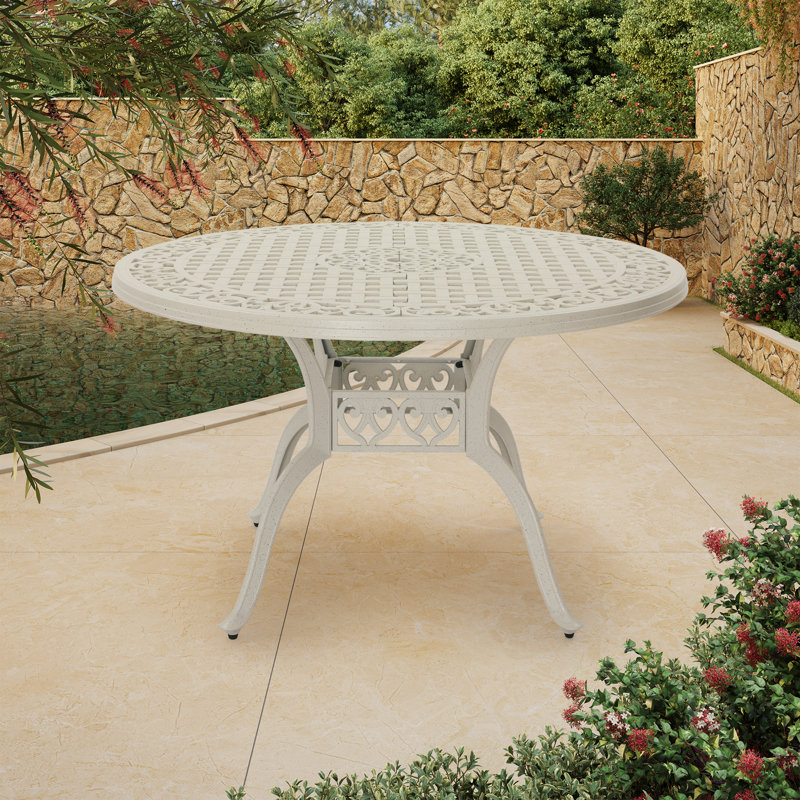 Table de salle à manger Aveah, Blanc