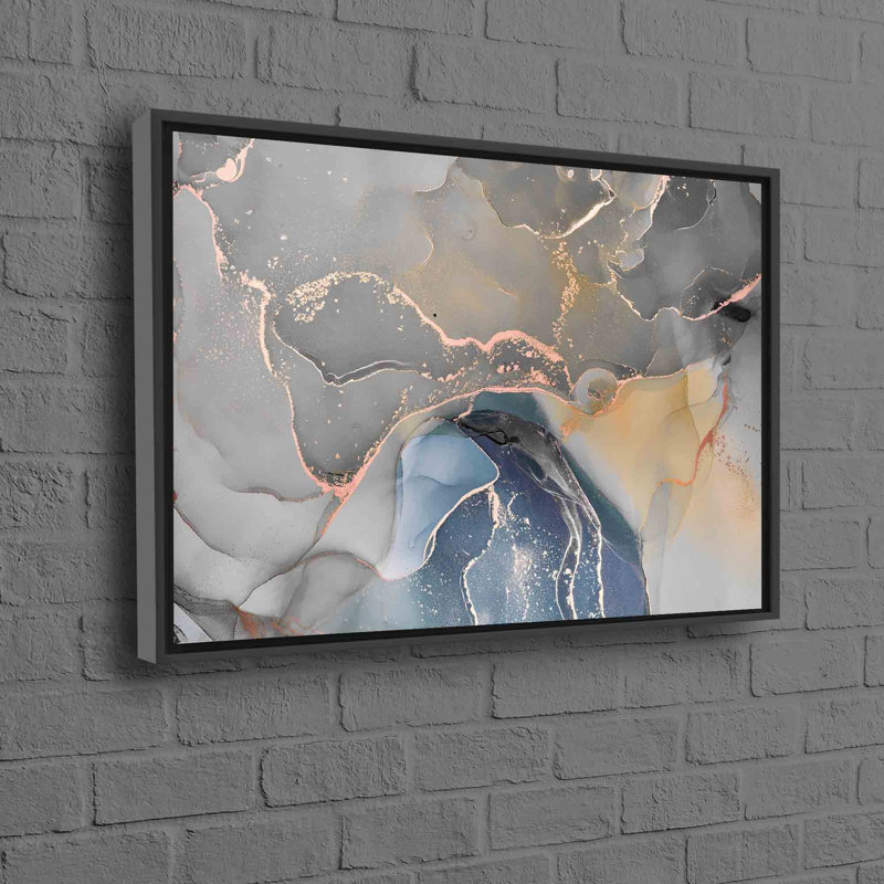 Soft Tones Marble Wall Art With Abstract Design And Modern Gold Accents For A Touch Of Luxury Featuring Marble Print Without Frame