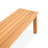 66" W Solid Eucalyptus Wood Outdoor Backless Bench