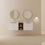 Lenee 59.6'' Double Bathroom Vanity with Manufactured Wood Top