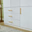 Armoire en bois manufacturé Ruthy, blanc