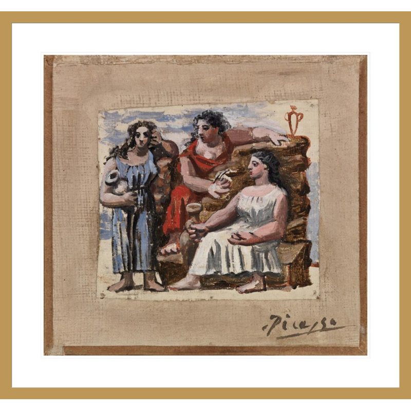 «Three Chiffres» par Pablo Picasso, impression giclée sur cadre, H 33,5 po x l 35,47 po