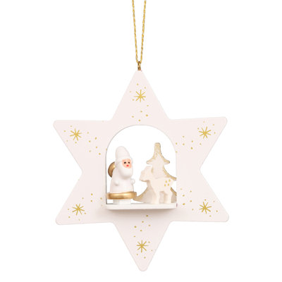 4'' Wood Hanging Figurine Ornament
