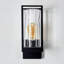 Farana Black Outdoor Armed Sconce-94661500