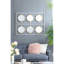 Miroirs Modern Modern Wall Decor - or et blanc
