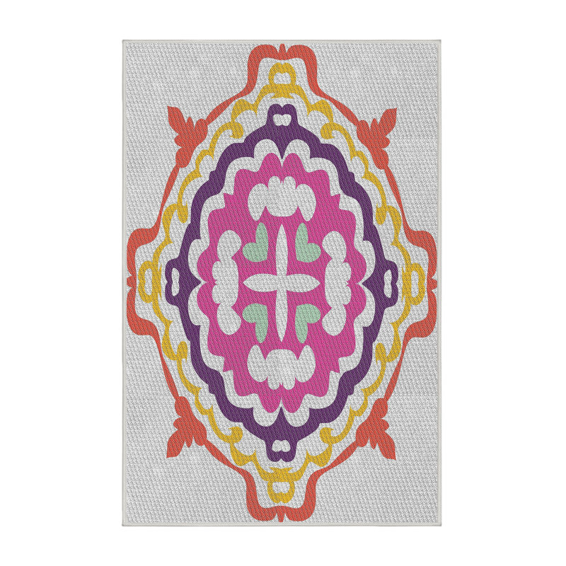 Tapis rose, Rectangle 5 pi x 7 pi