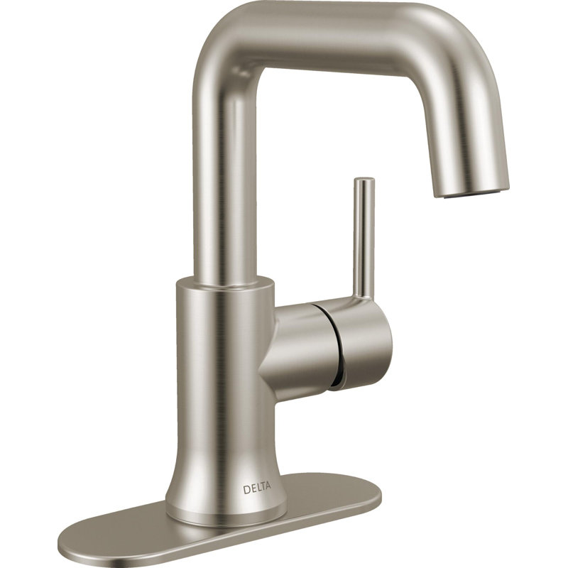 Single Handle Bathroom Faucet, Stainless