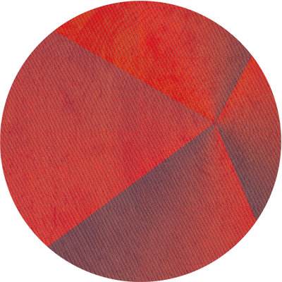 Tapis rouge / brun Ericka