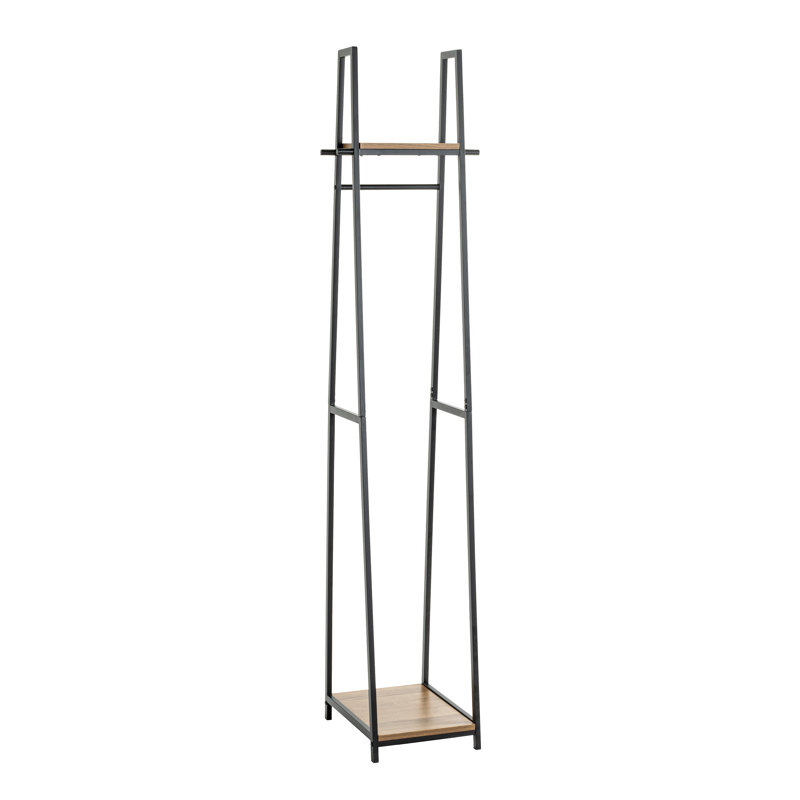 Bucareli 38cm Clothing Rack, Oak/Black