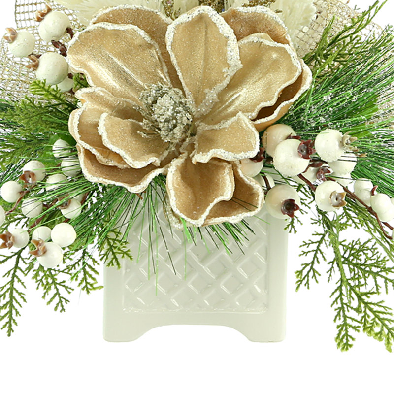 Centre de table Magnolia en pot