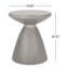 Table d'appoint d'extérieur en béton léger - aspect moderne et durabilité attrayante