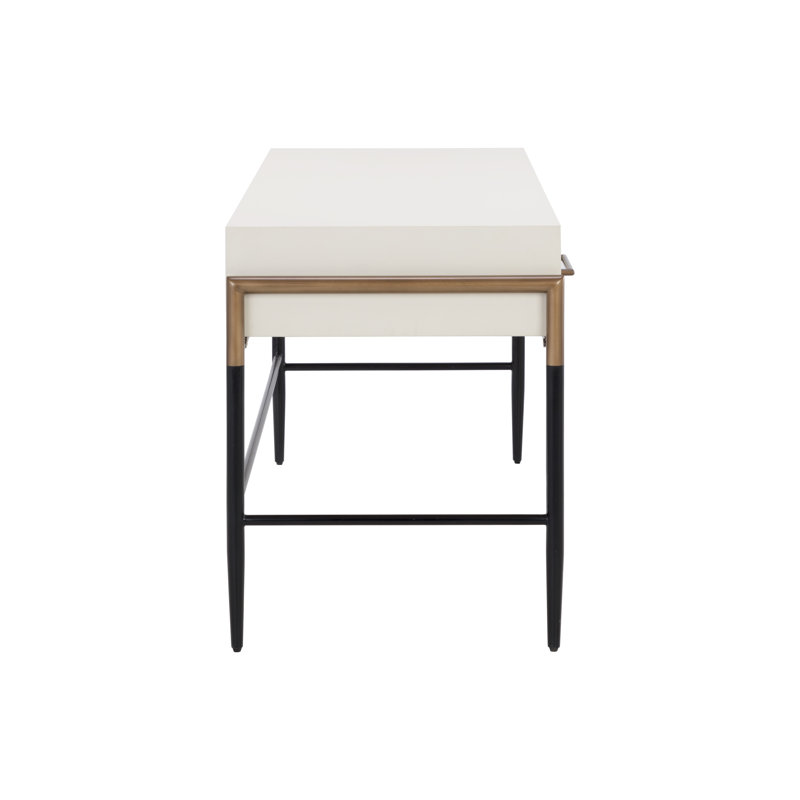 Weldrick Desk, White/Black