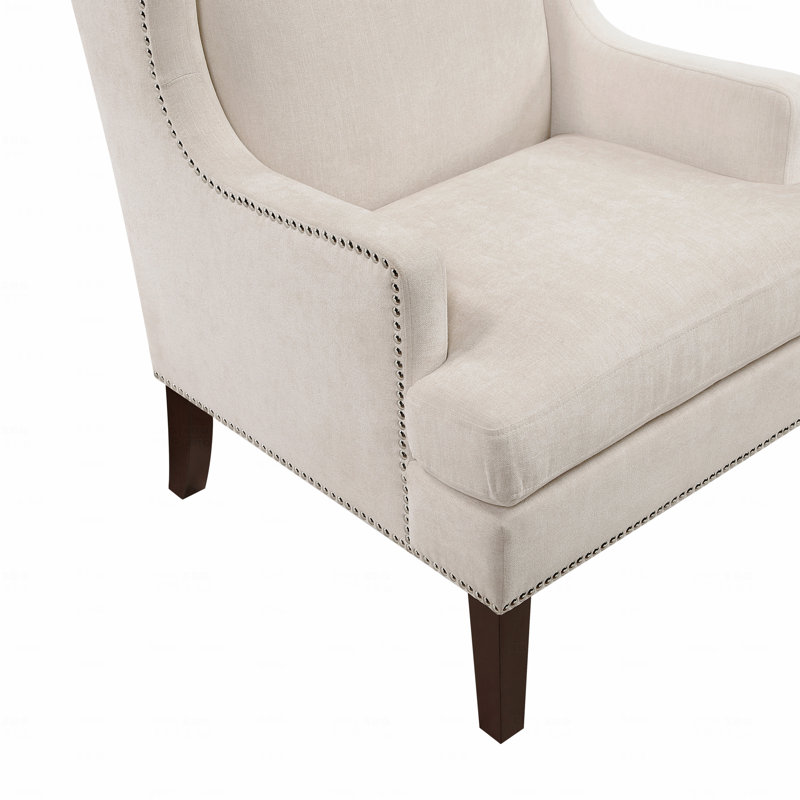 Mobilier de salon avec garniture cloutée 1pc, Beige