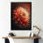 Impression noire sur toile encadrée