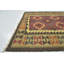 Tapis de zone en laine rouge/brune 5 pi x 8 pi 2 po one-of-kind à la main noué la Lorain