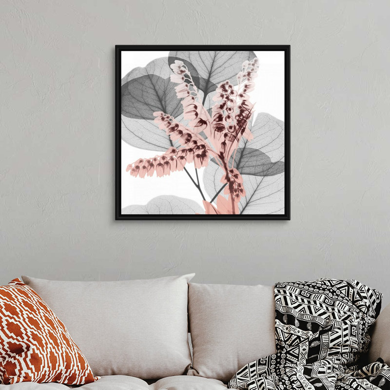 Reproduction d’art sur toile, "blush blush 1" par Albert Koetsier, Cadre noir, H 32 po x l 32 po x P 1,75 po