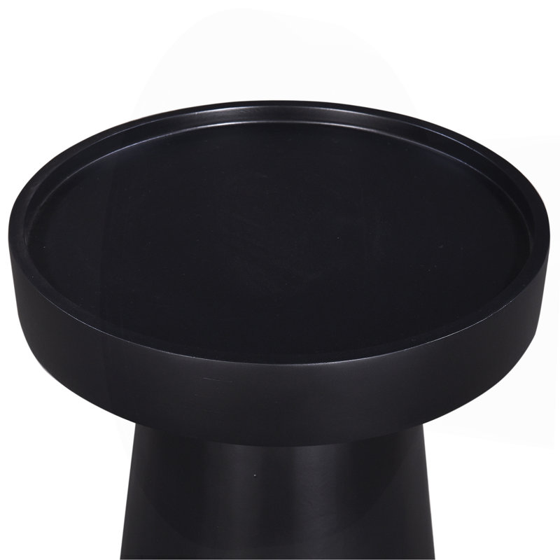 16 po Table d'appoint / de bout ronde en bois massif