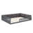 Upholstered Platform Bed Frame with Safety Guardrail-128932949