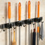 Support mural pour balai et porte-vadrouille, support de rangement robuste en acier inoxydable avec crochets pour la cuisine, le garage, la salle de lavage et les outils de jardin