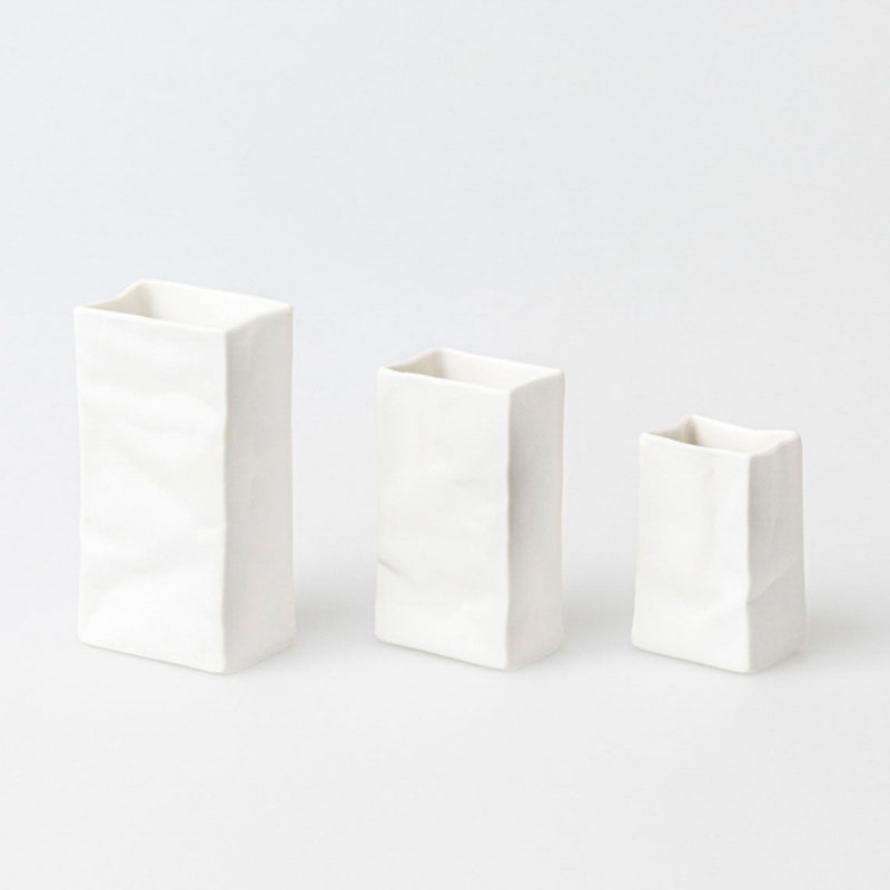 Ensemble de mini sacs en porcelaine - 3 pièces