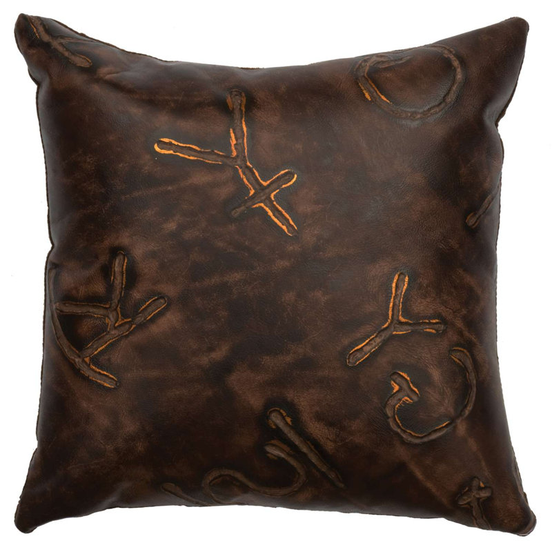 Coussin en cuir Wooded River Brands - dossier en cuir