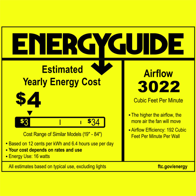 Rozzen Downrod Ceiling Fan, Matte White, 52", Matte White