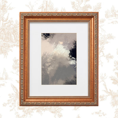 Imelda Wood Embossed Picture Frame with Mat