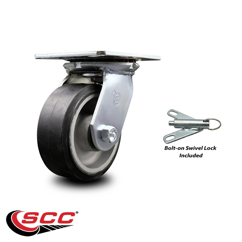 Caoutchouc sur roulettes en aluminium