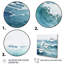 «Teal Minimalisme Tranquil Waters», reproduction sur toile-91788566-91788569
