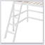 Solid Wood Loft Bed With Ladder-2030949029