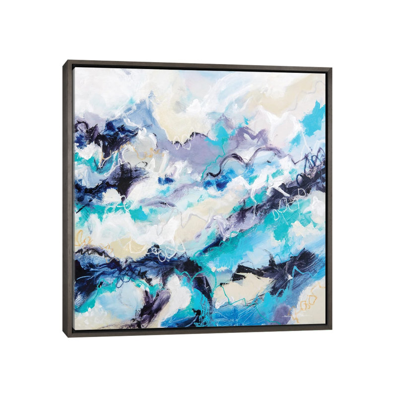 «Of Rock and Ice» par Cristina Dalla Valentina - impression d'art graphique, Pas de tapis, H 26 po x l 26 po x P 1,5 po