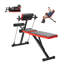 Banc ajustable à dossier romain pour hyperextension - noir / rouge