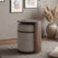 Table basse ronde rétro avec tabouret escamotable, table de bout 2 en 1 compacte pour appartement