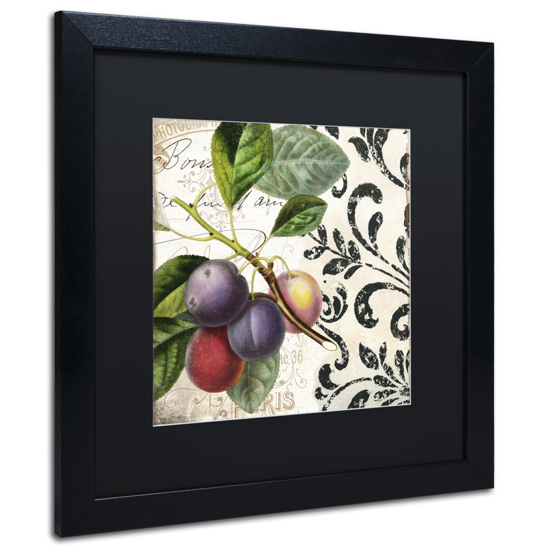 Jadaya «Les Fruits Jardin III», impression encadrée, Noir, H 16 po x l 16 po x P 0,5 po