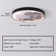 60cm Integrated Flush Mount Dimmable moon wall light,LED wall light with remote control