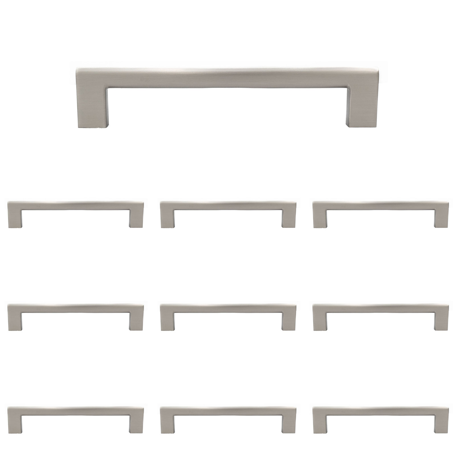Vail Bar Cabinet Pull, Satin Nickel, 6"