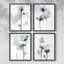 «UK CH Midnight Blossoms I», ensemble de 4 reproductions encadrées-874290137-874290136